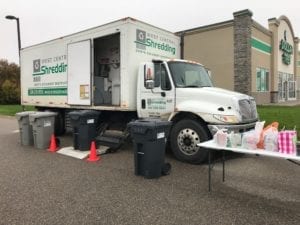 Shred Truck with Bins